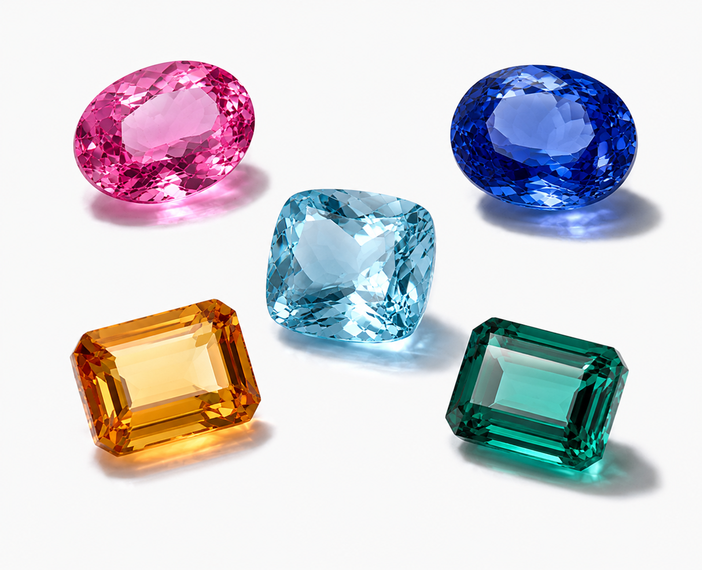 Farbige Edelsteine für individuelle Ringe